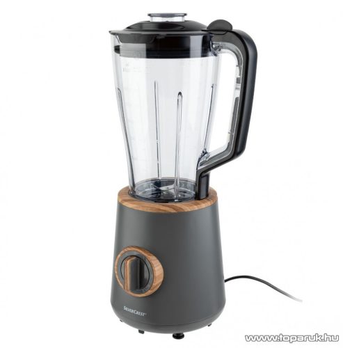 SilverCrest SSMKH 600 A1 Turmixgép fa hatású elemekkel, 600 W-os nagy teljesítményű motorral, szürke