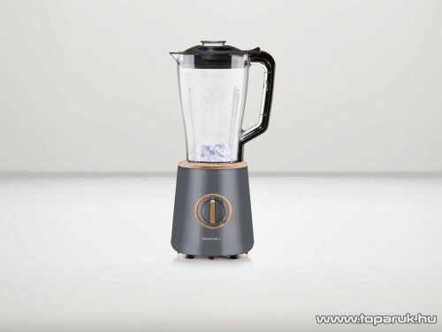 SilverCrest SSMKH 600 A1 Turmixgép fa hatású elemekkel, 600 W-os nagy teljesítményű motorral, szürke