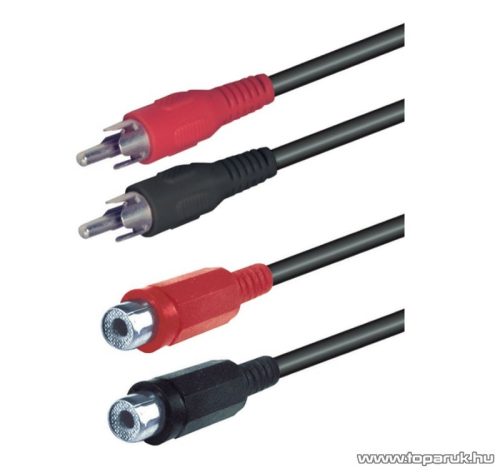 USE A 11-5 Audio RCA kábel 2 x RCA dugó - 2 x RCA aljzat, 5 m, 5 pár / csomag