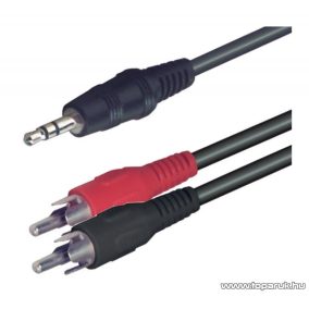   USE A 49-5X Audio RCA kábel 3,5 mm sztereó dugó - 2 x RCA dugó, 5 m, 1 db