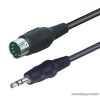 USE A 65 Audio JACK kábel 5 pólusú DIN dugó - 3,5 mm sztereó dugó, 1,5 m, 5 db / csomag