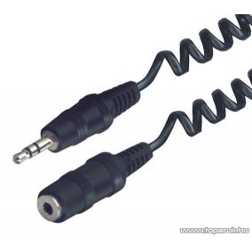   USE A 94 Audio JACK kábel 3,5 mm sztereó dugó - 3,5 mm sztereó aljzat, 2 m spirál, 5 db / csomag