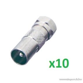 USE FF 16/ST - F dugó - koax dugó, 10 db / csomag