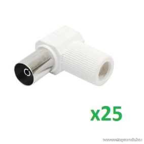  USE FS 91/ST - Pipa alakú lengő koax aljzat, csavarozható, műanyag, 25 db / csomag
