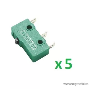   USE MSW 11 Mikrokapcsoló, 1 áramkör - váltó - ON - (ON), 250 V, 5 db / csomag
