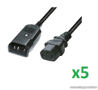 USE N 51 Hálózati csatlakozó, 2 m hosszú, 5 db / csomag