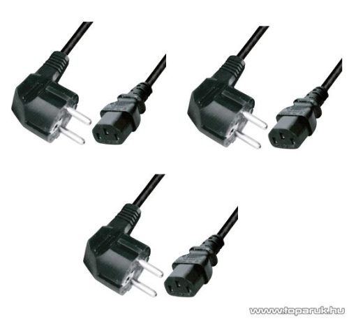 USE N 5 Hálózati csatlakozó, 2 m hosszú, 3 db / csomag