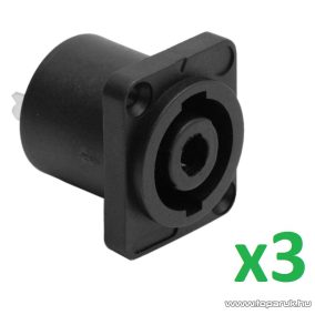   USE SPK 850 Speakon aljzat csatlakozó, beépíthető, 4 pólusú, 3 db / csomag