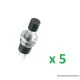 USE SP 02/BK Mini záró nyomógomb, 1 áramkör, 12 V, fekete, 5 db / csomag