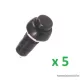 USE SP 10/BK Záró nyomógomb, 1 áramkör, záró - OFF - (ON), 250 V, fekete, 5 db / csomag