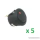 USE STV 11 Világítós billenőkapcsoló, 1 áramkör - 2 állás, 250 V, piros, 5 db / csomag