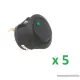 USE STV 12 Világítós billenőkapcsoló, 1 áramkör - 2 állás, 250 V, zöld, 5 db / csomag
