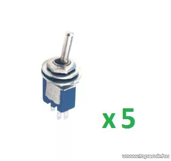 USE ST 302 Billenőkapcsoló, 1 áramkör - 2 állás, 250 V, 5 db / csomag