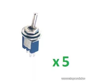 USE ST 303 Billenőkapcsoló, 1 áramkör - 3 állás, 250 V, 5 db / csomag