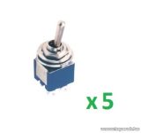   USE ST 304 Billenőkapcsoló, 2 áramkör - 2 állás, 250 V, 5 db / csomag
