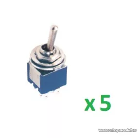   USE ST 305 Billenőkapcsoló, 2 áramkör - 3 állás, 250 V, 5 db / csomag
