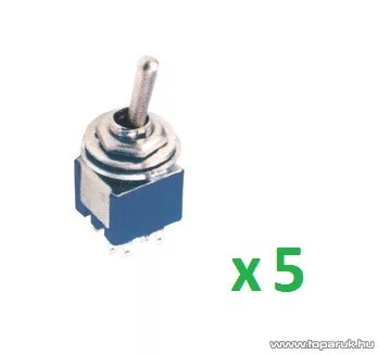 USE ST 305 Billenőkapcsoló, 2 áramkör - 3 állás, 250 V, 5 db / csomag