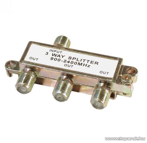 USE TSP 1911 F splitter / F elosztó, SAT, 900-2400 MHz, műholdas, 1 bemenet, 3 kimenet