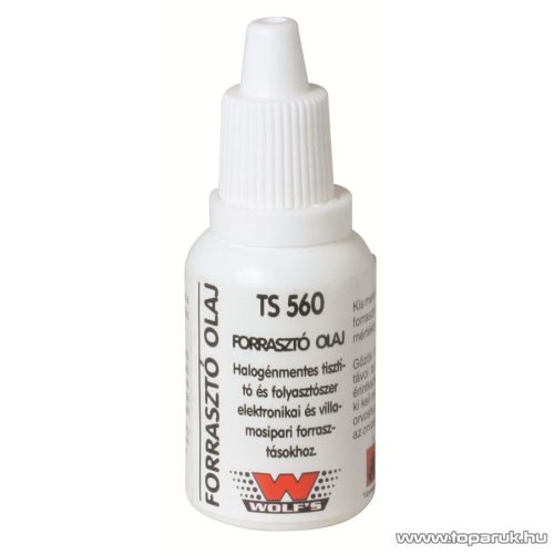 Wolf's TS 560 Forrasztó olaj, 20 ml