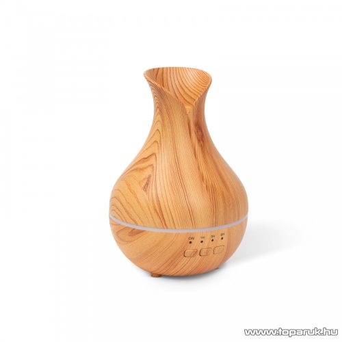 Bewello BW2031C Fényterápiás aroma diffúzor, 120 ml, fahatású minta
