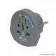 q2power 1.100100-TH Utazó adapter, World to Europe