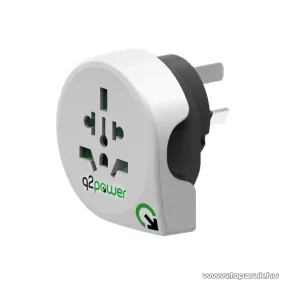 q2power 1.100160 Utazó adapter, World to Australia, China