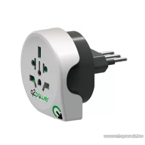 q2power 1.100180 Utazó adapter, World to Italy