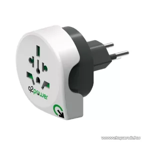 q2power 1.100200 Utazó adapter, World to Switzerland