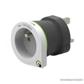 q2power 1.200200 Utazó adapter, France to United Kingdom