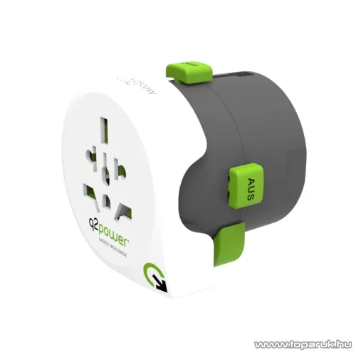 q2power 2.100100 Utazó adapter, Qdapter to World