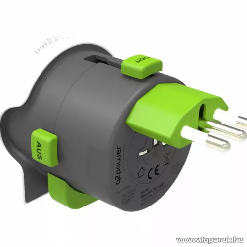 q2power 2.100100 Utazó adapter, Qdapter to World