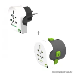   q2power 2.100120 Utazó adapter készlet (2db-os), Qdapter 360