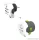 q2power 2.100120 Utazó adapter készlet (2db-os), Qdapter 360