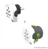 q2power 2.100130 Utazó adapter készlet (2db-os), Qdapter 360 USB csatlakozóval