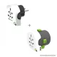 q2power 2.100130 Utazó adapter készlet (2db-os), Qdapter 360 USB csatlakozóval