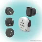 q2power 2.200110 Utazó adapter, Qplux World 3 in 1