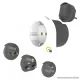 q2power 2.200200 Utazó adapter, Qplux Europe 3 in 1