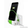 q2power 3.200120 Mobiltartó és töltő, dokkoló, 1 db USB aljzattal + Apple iPhone Lightning töltő csatlakozó