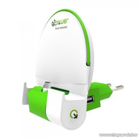   q2power 3.200140 Mobiltartó és töltő, dokkoló, 1 db USB aljzattal + USB Type-C töltő csatlakozó
