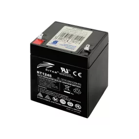   RITAR RT 1245E Zselés, ólom akkumulátor, gondozásmentes szünetmentes akku, 12V, 4,5Ah