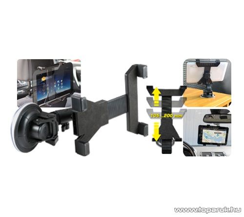 SAL SA 052 Autós és otthoni készüléktartó, 3 in 1, fekete