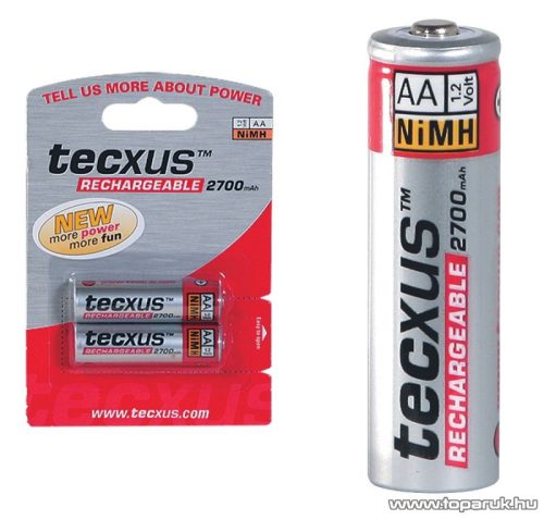 tecxus TCM 2700AA Ceruza (AA) akkumulátor, 2700 mAh, 2 db / csomag