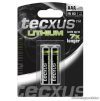 tecxus FR 03 Mini ceruza elem (AAA), lítium, 2 db / csomag