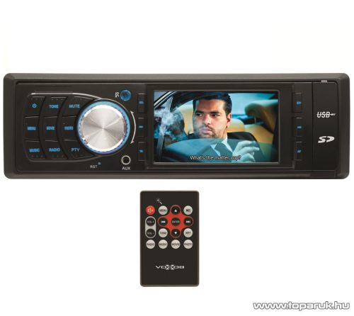 SAL voXbox VB X001 Autórádió és zenelejátszó, fejegység multifunkciós 3,0"-os LCD kijelzővel