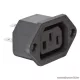 USE AC 2AX AC IEC C13 aljzat csatlakozó, beépíthető, 3 pólusú, 250V