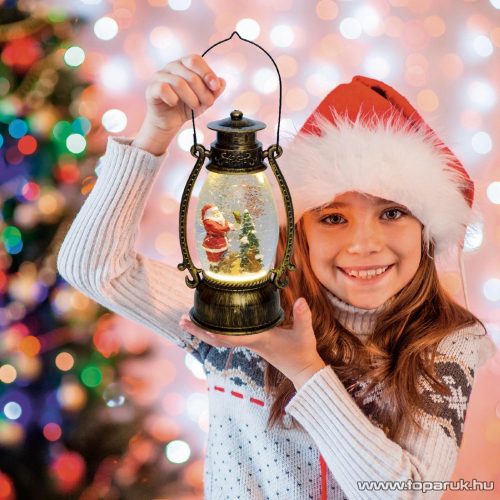 HOME LTN 15 Beltéri lámpás vízkeveréssel, csillámokkal, 26 cm