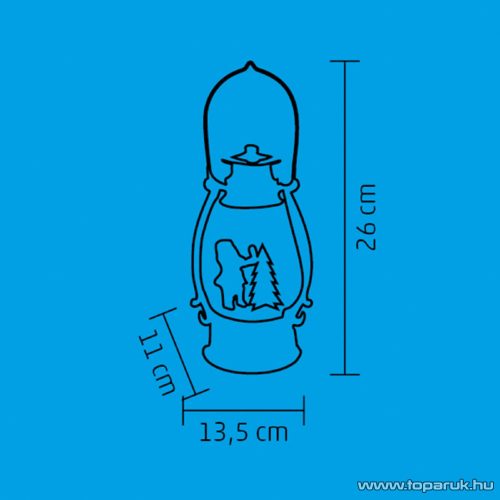 HOME LTN 15 Beltéri lámpás vízkeveréssel, csillámokkal, 26 cm