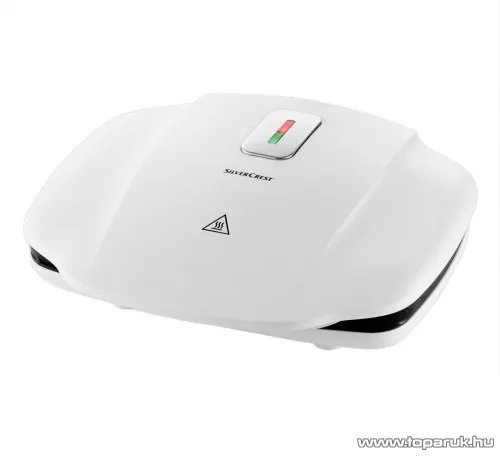 SilverCrest SKG 1000 B2 Elektromos grillsütő, kontakt grill, fehér, 1000W