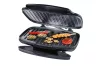 (BONTOTT / 896379) SilverCrest SKG 1000 Elektromos grillsütő, kontakt grill ILAG tapadásgátló bevonattal, fekete, 1000W
