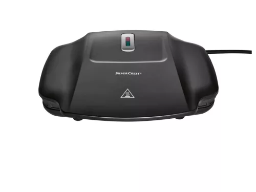 (BONTOTT / 896379) SilverCrest SKG 1000 Elektromos grillsütő, kontakt grill ILAG tapadásgátló bevonattal, fekete, 1000W